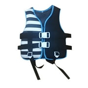 Gelikeya Toddler Swim Vest for 2 Year Old Kids Life Jacket Buoyancy Swimsuit Adjustable Safety Strap Toddler Floaties 50-90 lbs Black 5-8 Years